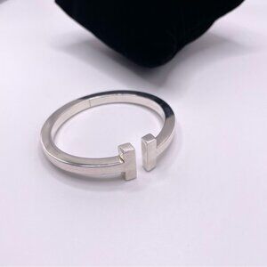 Tiffany & Co T square Sterling Silver Bracelet (free Poshmark Authentication)